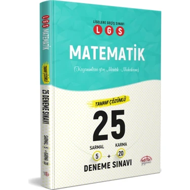 Editör Yayınları LGS Matematik (5 Sarmal - 20 Karma) 25 Deneme