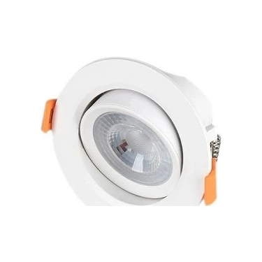 Cata 5W Cob LED Downlıght Armatür Beyaz Gövde Beyaz Işık