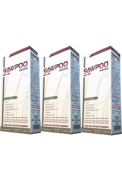 Sawpoo 300 ml Şampuan x 3 Adet