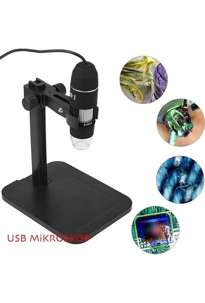 Triline 1000 x 2mp Dijital Standlı 8 Ledli USB Otg Mikroskop