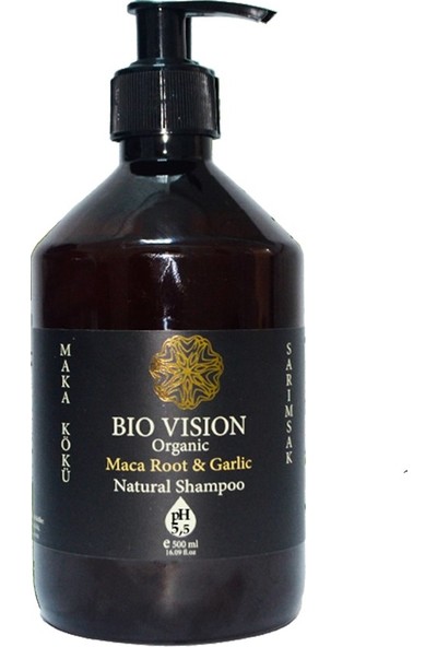 Bio Vision Organic Maka Kökü Sarımsak Şampuan 500 ml