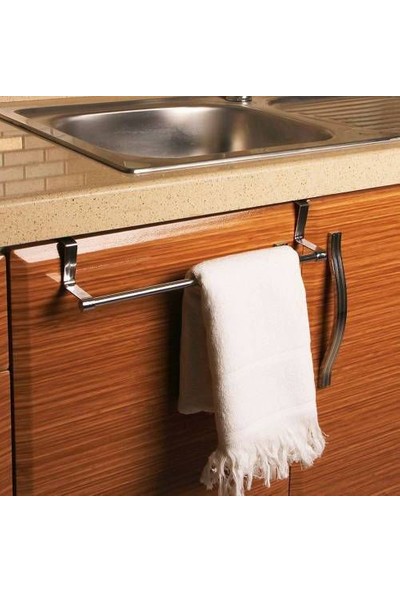 Tuğra Mutfak Banyo Havlu Askısı Metal Dolap Kapağı Havlu Askılığı