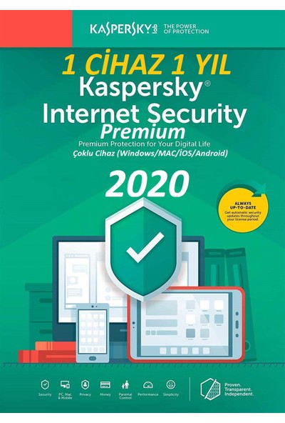 Kaspersky internet Security Premium 2020 1 Bilgisayar 1 Yıl
