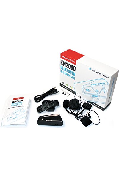 Knmaster Kask Bluetooth İnterkom Kn2000 / Tekli / 1800M. / Radyo