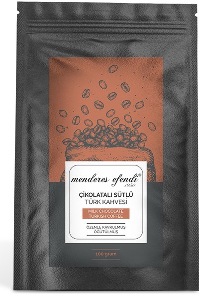 Menderes Efendi - Çikolatalı Sütlü Türk Kahvesi 100 gr
