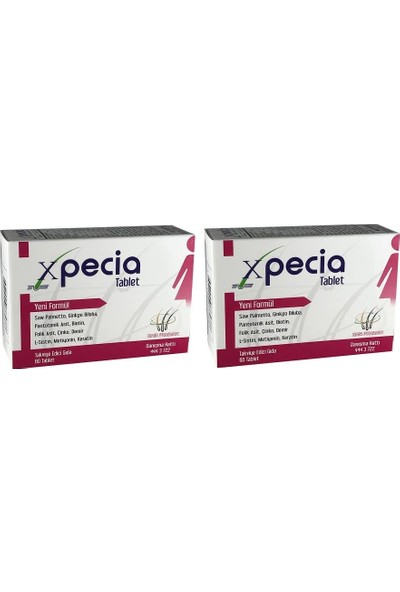 Defnil Pharma Xpecia Kadın 60 Tablet Takviye Edici Gıda 2 Li