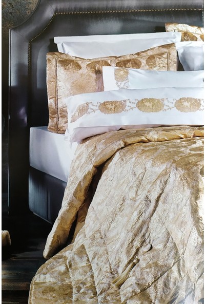 Schafer Oktavia Altın 11 Parça Yatak Örtüsü Tekstil Çeyiz Seti