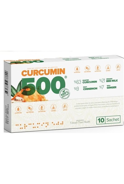 Patina Curcumin 500 Herbal Food Altın Yoğurt Kürü 2 Adet