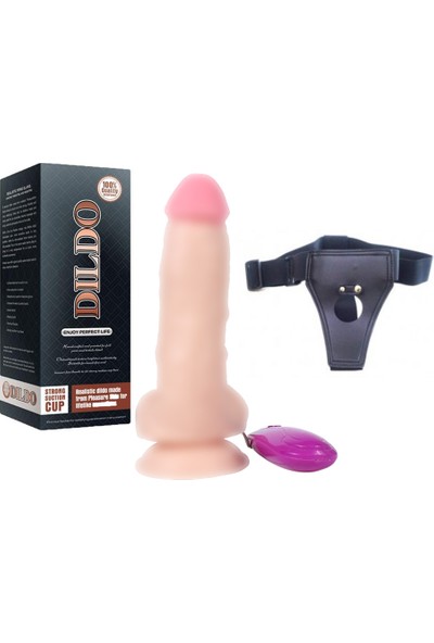 X-Men Dildo Series 15 cm 10 Modlu Belden Bağlamalı Titreşimli Realistik Penis