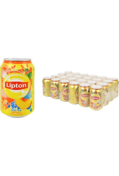 Lipton Ice Tea Şeftali Kutu Içecek 330 ml x 24 Adet