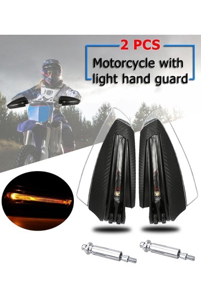 Tex Motosiklet Elcik Koruma Seti LED Sinyalli Katlanabilir Model