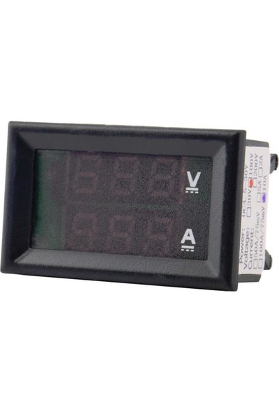 Komponentci Dijital Voltmetre Dijital Ampermetre Dc 0-100V 10A