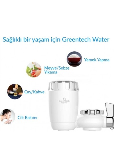 Greentech Water Seramik Filtre Musluk Ucu Arıtıcı