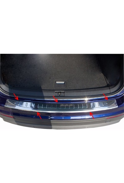 Arabamsekil Volkswagen Tiguan Krom Arka Tampon Eşiği 2016-