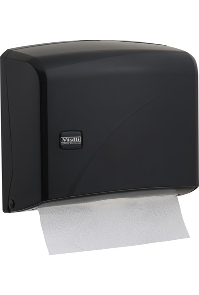 Vialli K1B Z Katlı Kağıt Havlu Dispenseri Siyah 200'lü