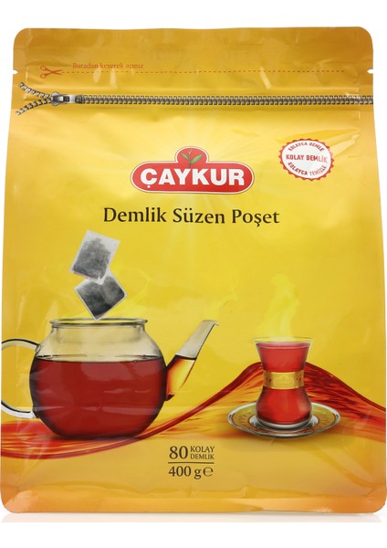 Demlik Poşet Çay 400 gr (80x5gr)