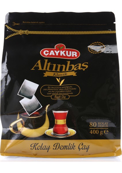 Altınbaş Klasik Demlik Poşet Çay 80'li 400 gr