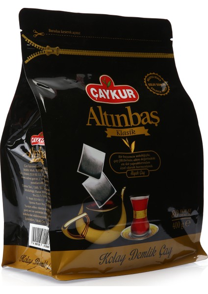 Altınbaş Klasik Demlik Poşet Çay 80'li 400 gr fiyatları
