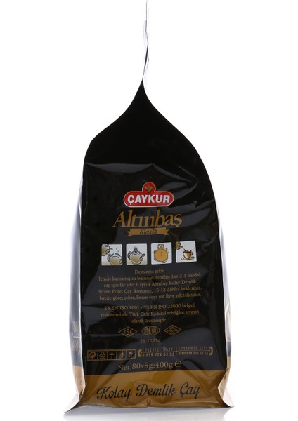 Altınbaş Klasik Demlik Poşet Çay 80'li 400 gr modelleri