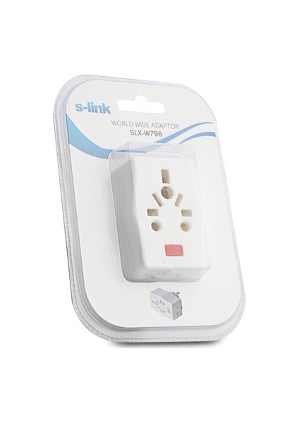 Slx-W796 Universal - Türk Çevirici + 2 Port Çoklayıcı Akım Kor. Priz