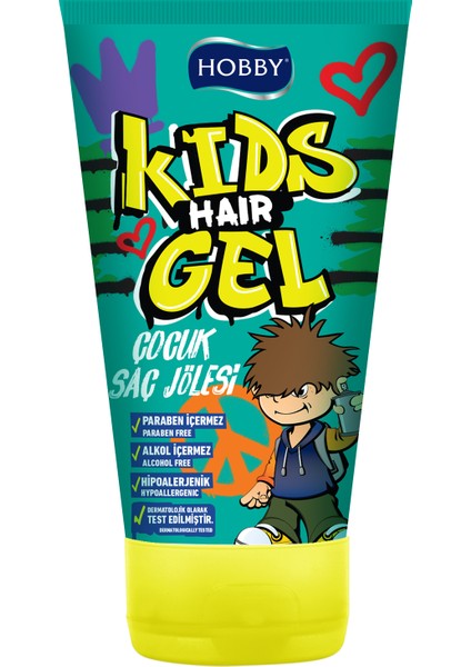 Kids Saç Jölesi 150 ml Alkol ve Paraben İçermeyen Çocuklar İçin Güvenli Kullanım