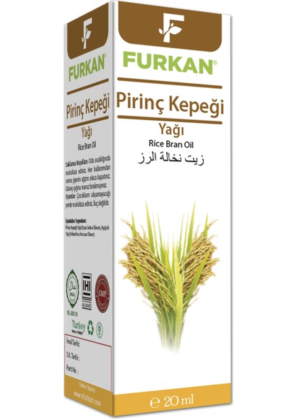 Pirinç Kepeği Yağı 20 ml