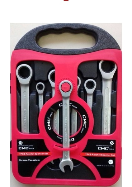 Tools Cırcır Anahtar Seti 8 - 19 mm 7'li