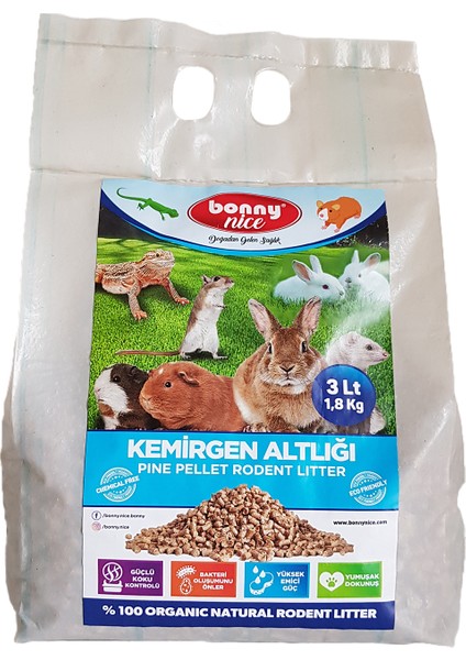Çam Pelet Kemirgen Altlığı 1.8 kg 3 l