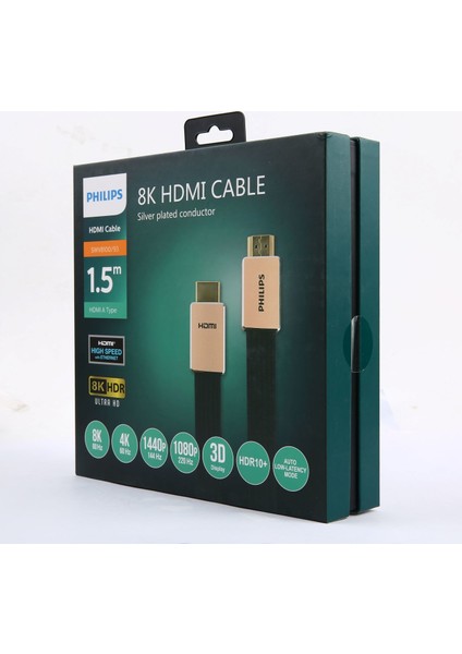 SWV8100 HDMI To HDMI Altın Uçlu 8k Ultra Hd Kablo 1.5 mt