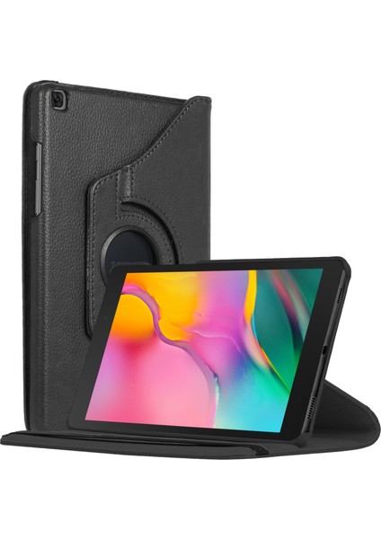 Samsung Galaxy Tab A 8" 2019 T290 Kılıf 360 Rotating Stand Deri Siyah fiyatları