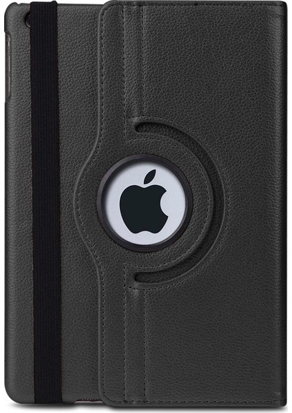 Apple iPad 10.2'' 7. Nesil (A2197-A2200-A2198) Kılıf 360 Rotating Stand Deri Siyah