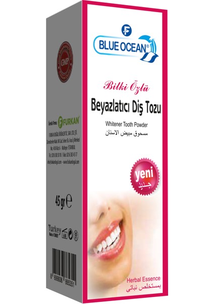 Blue Ocean Diş Temizleme Tozu 50 ml