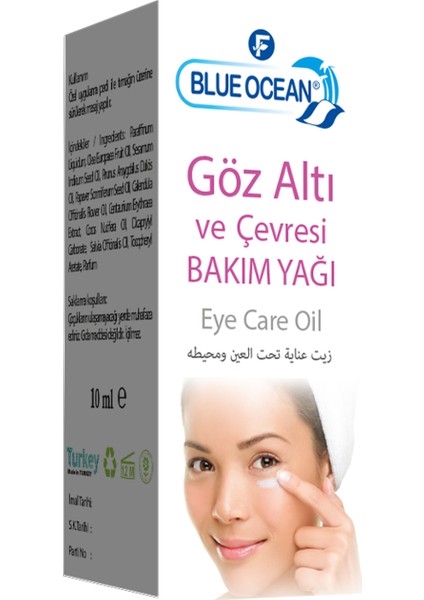Gözaltı Çevresi Bakım Yağı 10 ml.