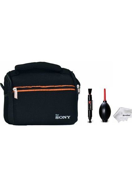 Kare Omuz Set Çanta + Hava Temizleme Pompası + Lenspen + Microfiber Bez - Sony A7 A7 Iı A7 Iıı A7R A7R Iı A7R Iıı A7R Iv