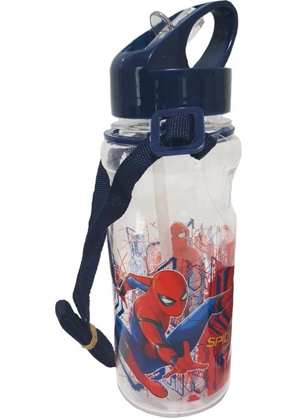 Spiderman 500 ml Şeffaf Kırılmaz Matara - 78778 Pratik Kapak fiyatları