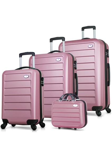 Ruby Abs 4'lü Travel Valiz Seti Rose Gold