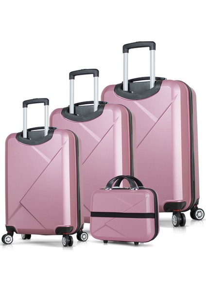 Diamond Abs 4'lü Travel Valiz Seti Rose Gold fiyatları