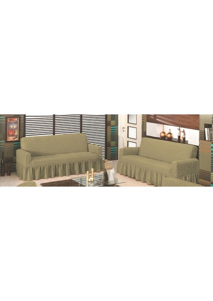 Bürümcük Çekyat Örtüsü (3+3) - Kemik