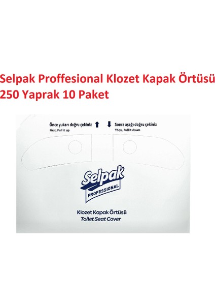 Selpak 250 Yaprak 10'lu Professional Klozet Kapak Örtüsü