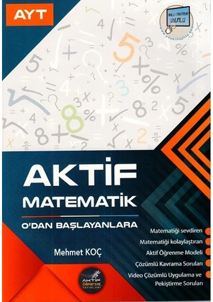 Aktif Öğrenme Yayınları AYT Matematik 0'dan Başlayanlara - Mehmet Koç