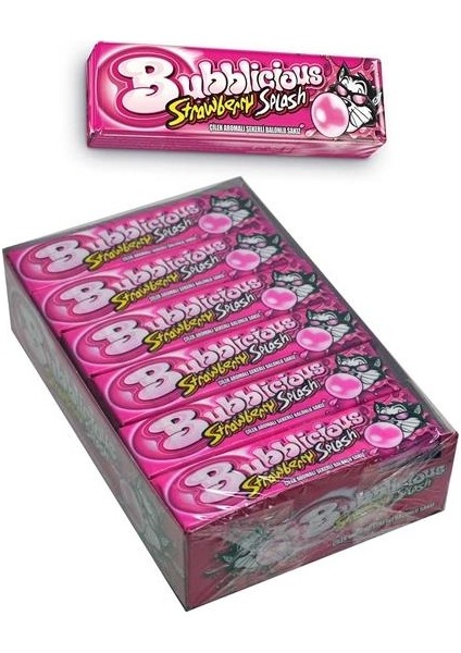 Bubblicious Çilek Aromalı 38 gr Balonlu Sakız 18 Adet