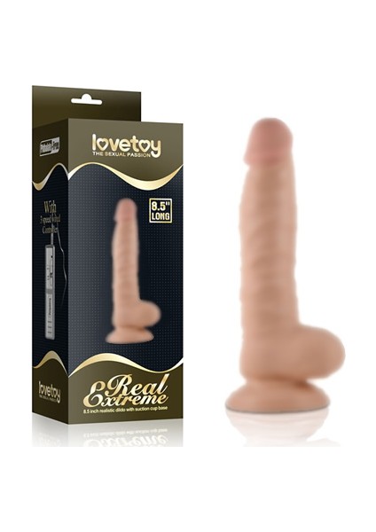 22 cm Güçlü Vantuzlu Tam Realistik Ten Rengi Dildo Penis