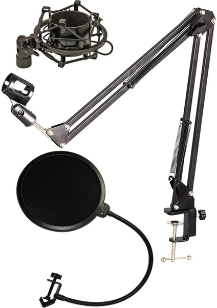 Nb39 Mikrofon Standı + Pop Filtre + Shock Mount