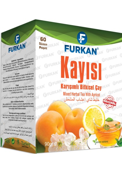 Kayısılı Karışık Bitki Çayı 60'lı