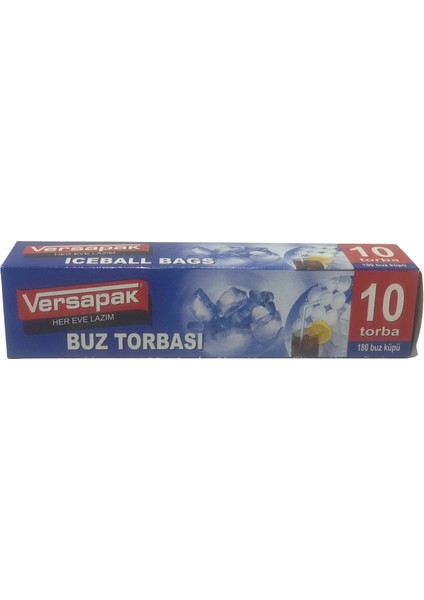 Buz Torbası 10 Torba 180 Buz Küpü