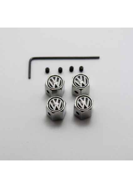 Volkswagen Sibop Kapağı Alyanlı Model Gümüş Renk Çalınmaya Karşı Güvenli