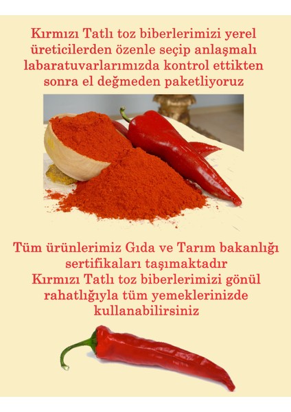 Tatlı Toz Kırmızı Biber 500 gr