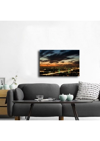 Boğaz Köprüsü Akşam Fotoğraf Kanvas Tablo