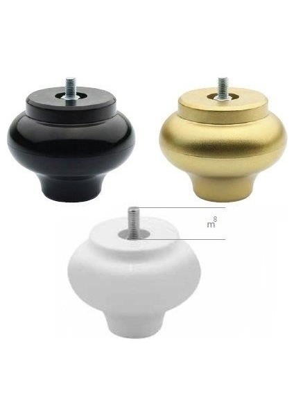 Mobilya Ayağı Plastik Küre 7 cm Altın 4'lü