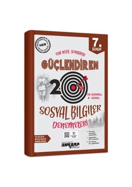 Ankara Yayıncılık 7.Sınıf Güçlendiren Sosyal Bilgiler 20 Deneme Sınavı